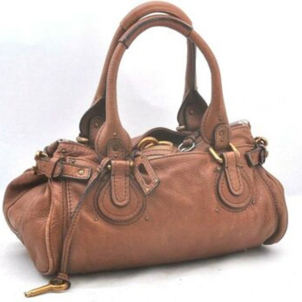 Chloe Paddington Leather HandBag Brown